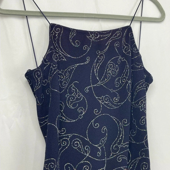 Jump Apparel Blue with silver dress for prom, weddings, etc size 11/12 - Picture 6 of 12